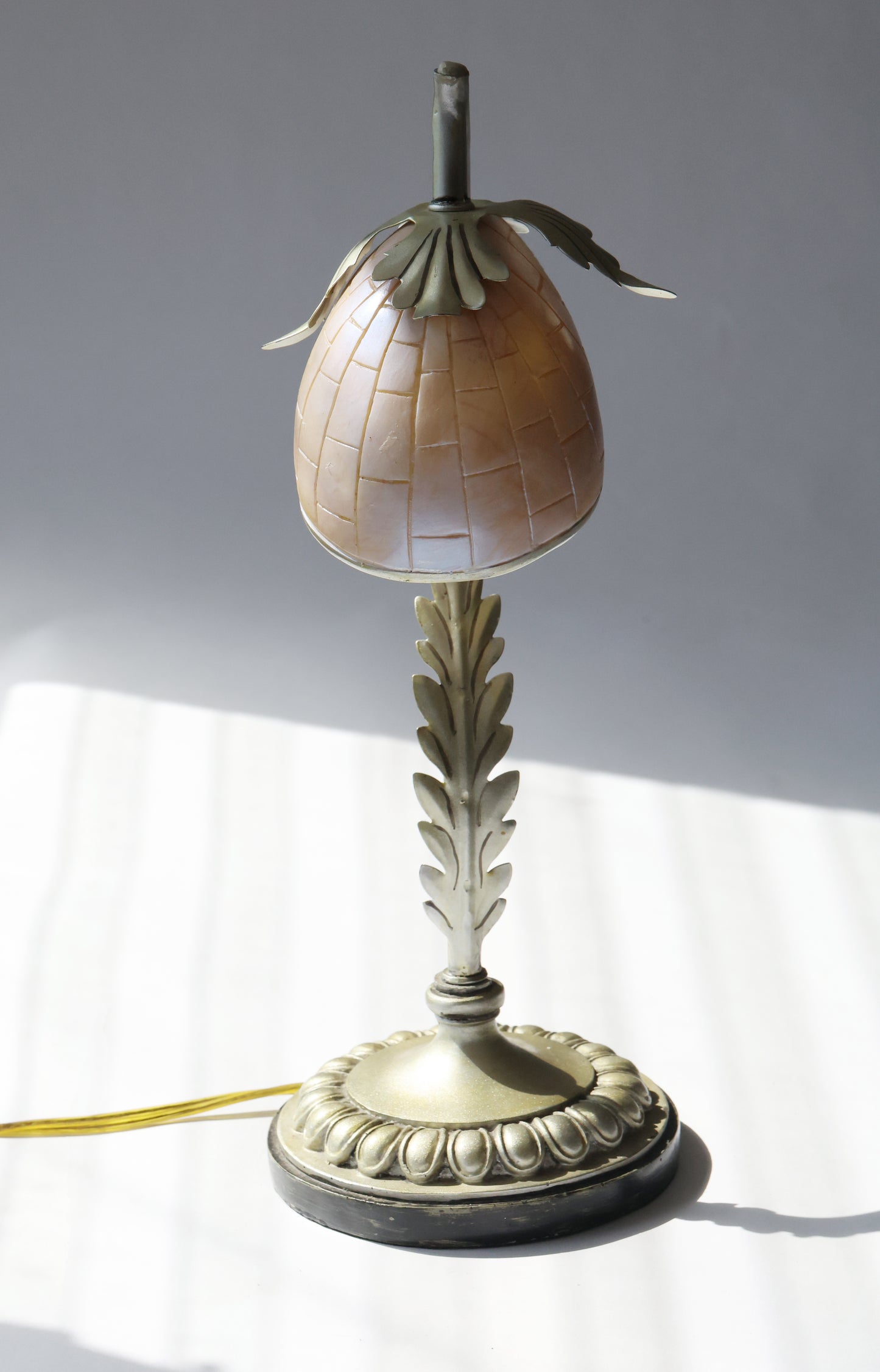 Art Nouveau Nautilus Shell Table Lamp