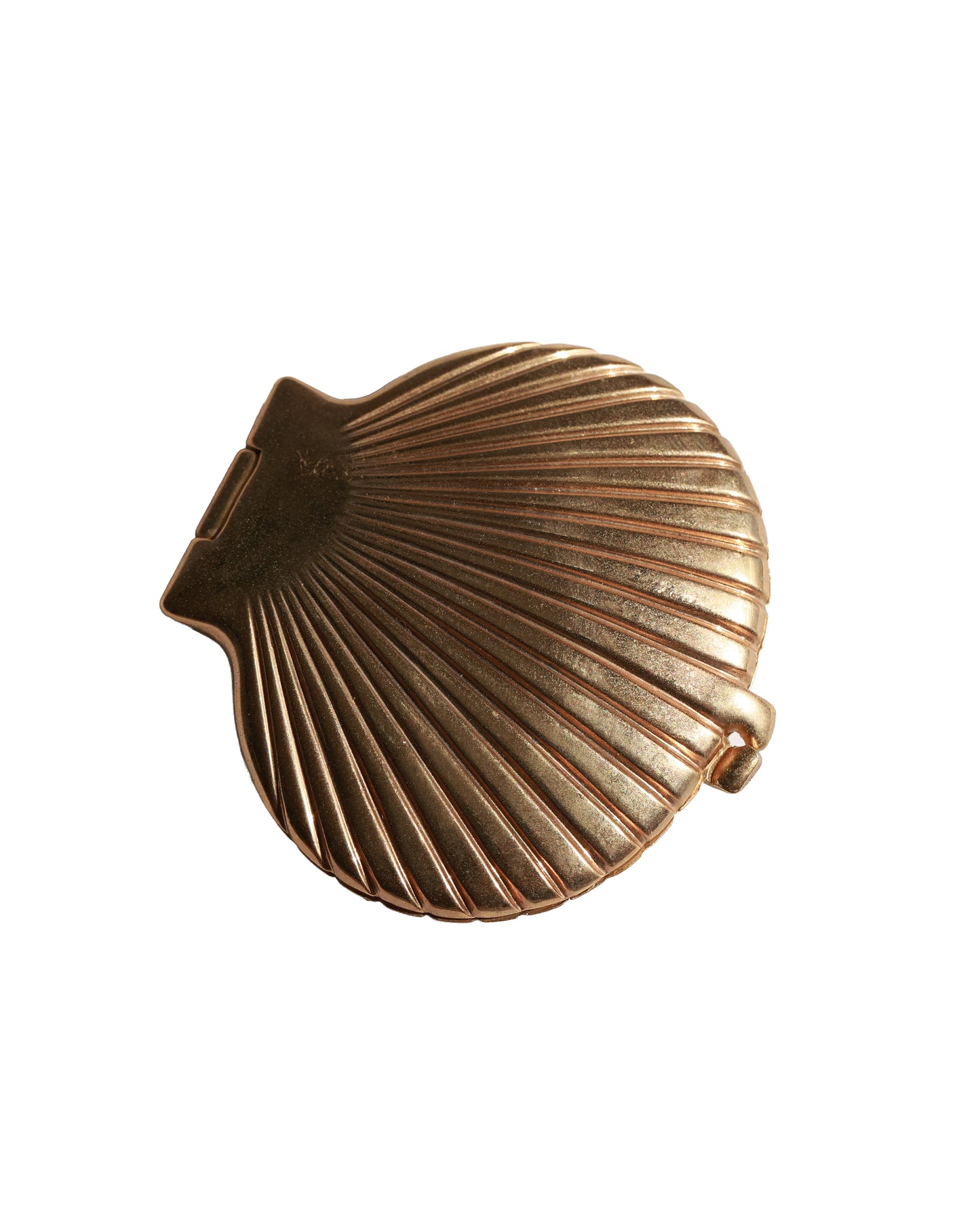 Gold Scallop Perfume Compact
