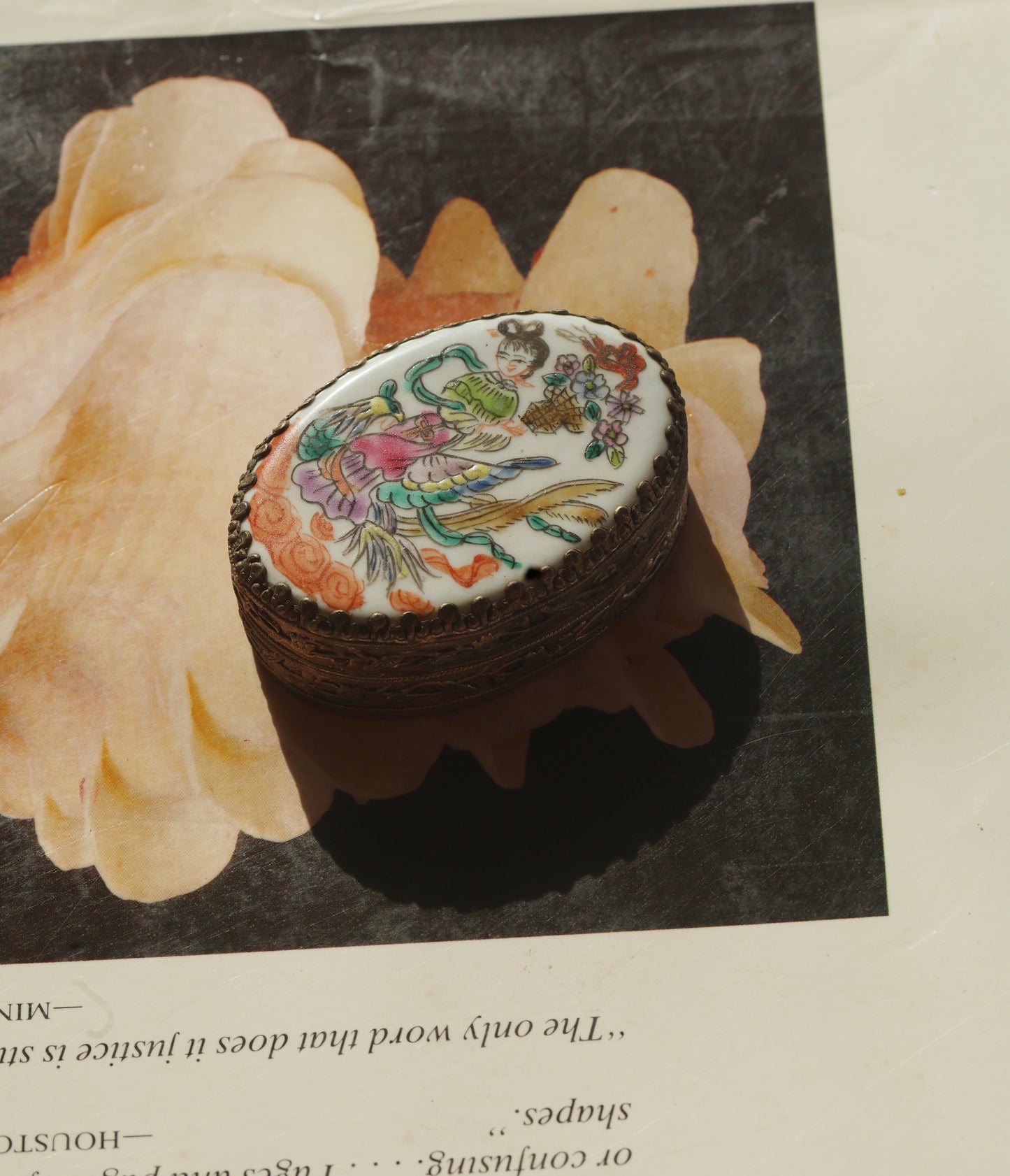 1960s Chinese Porcelain Pill Box