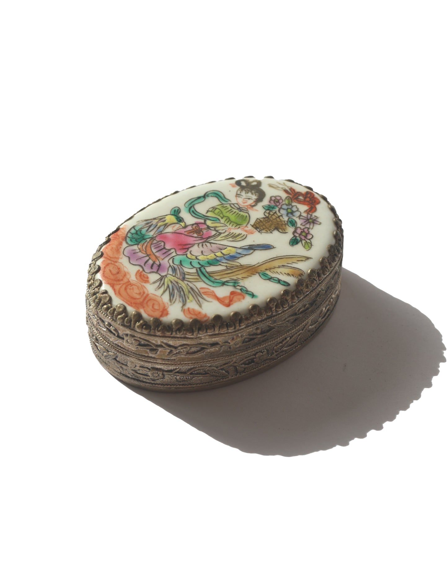 1960s Chinese Porcelain Pill Box