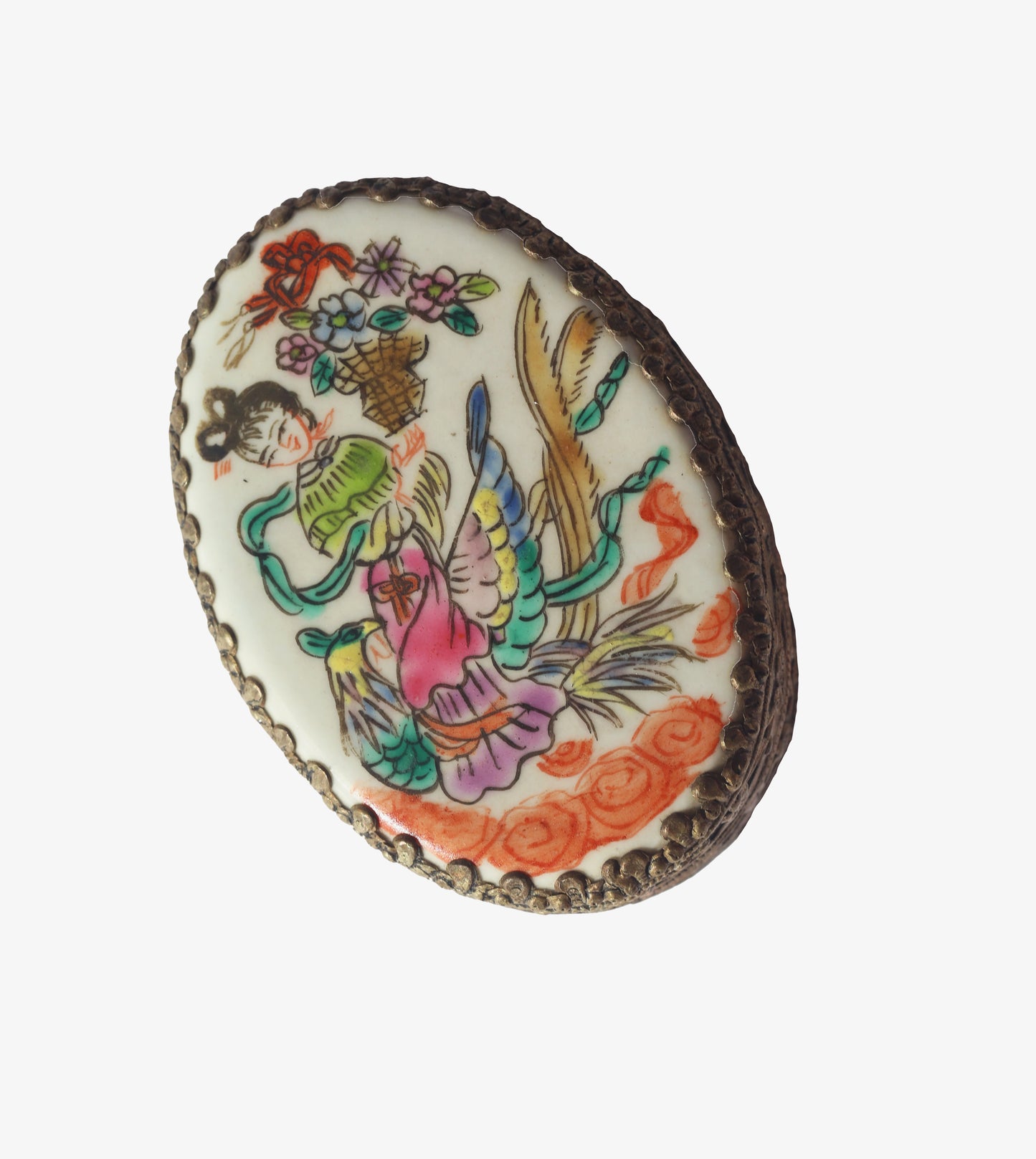 1960s Chinese Porcelain Pill Box
