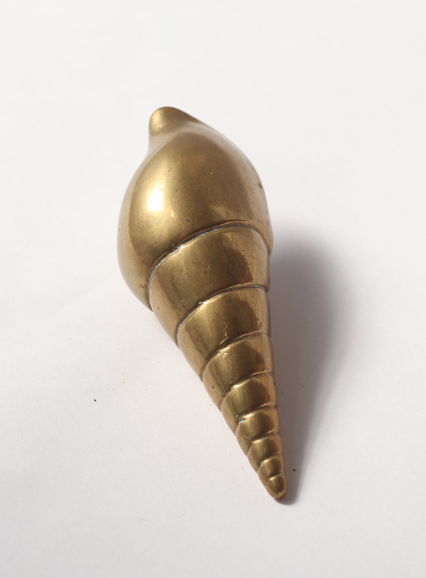 Vintage Brass Spiral Shell