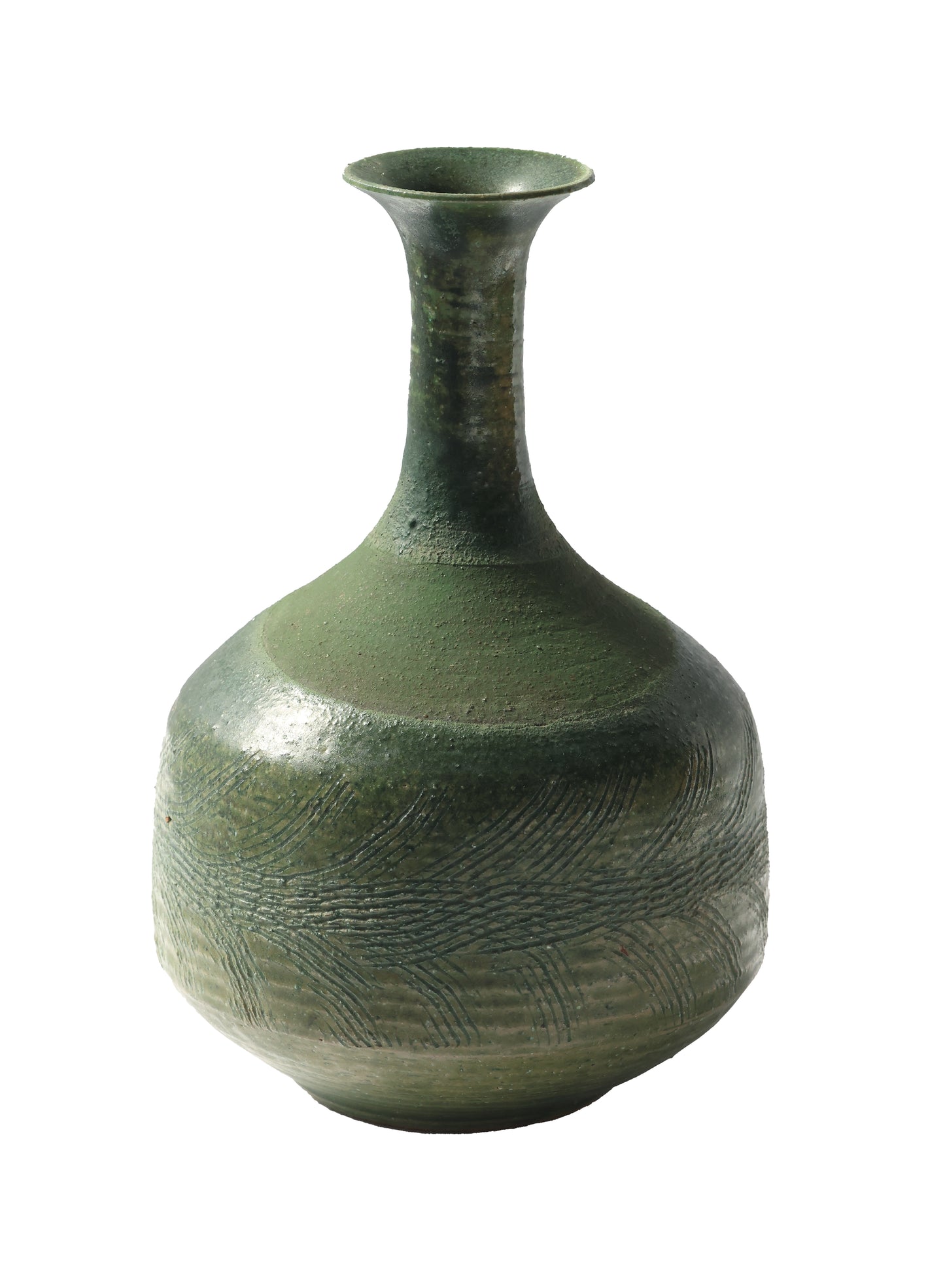 Bottle Neck Studio Pottery Vase, 1987