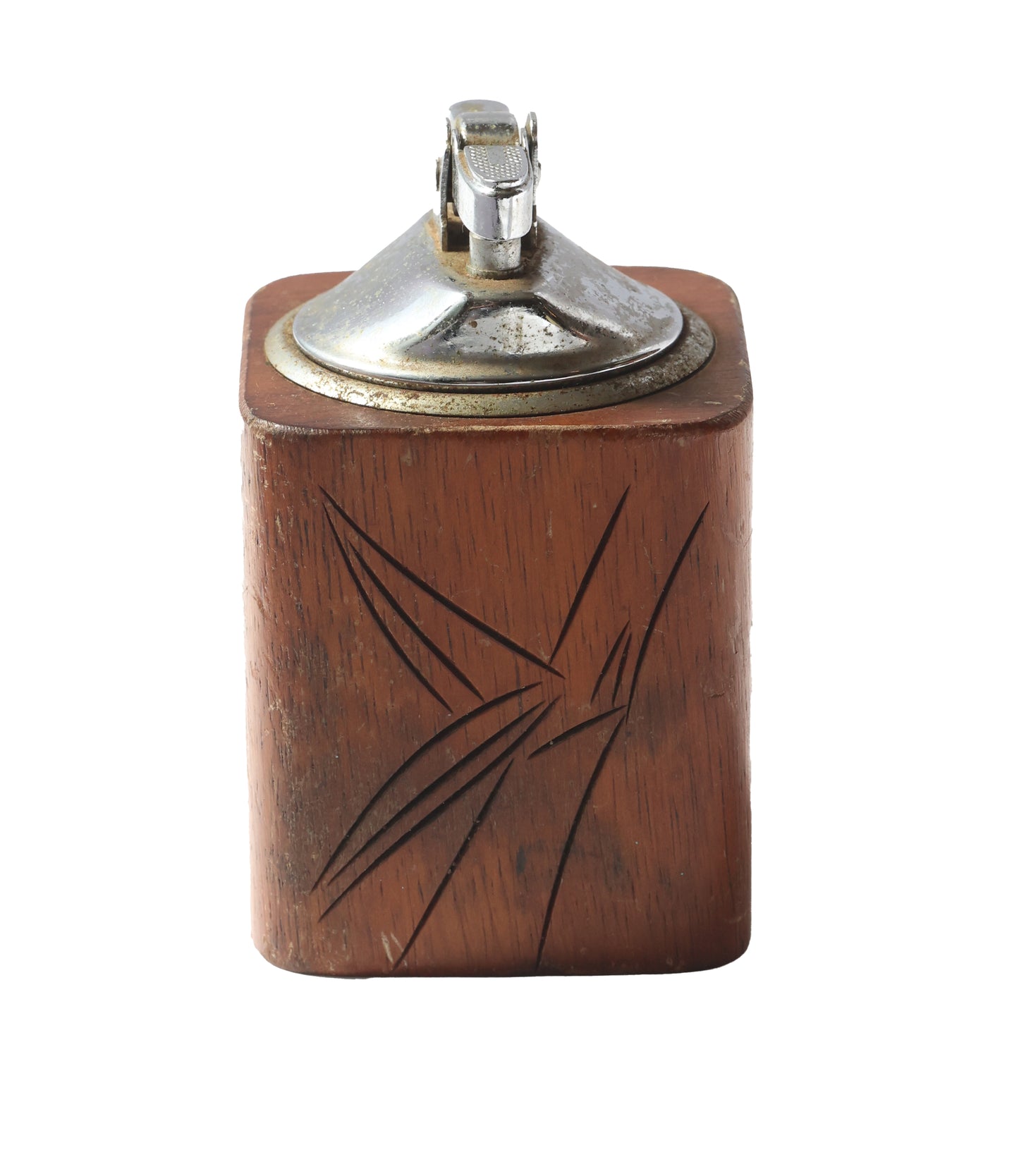 Vintage Koa Wood Table Lighter