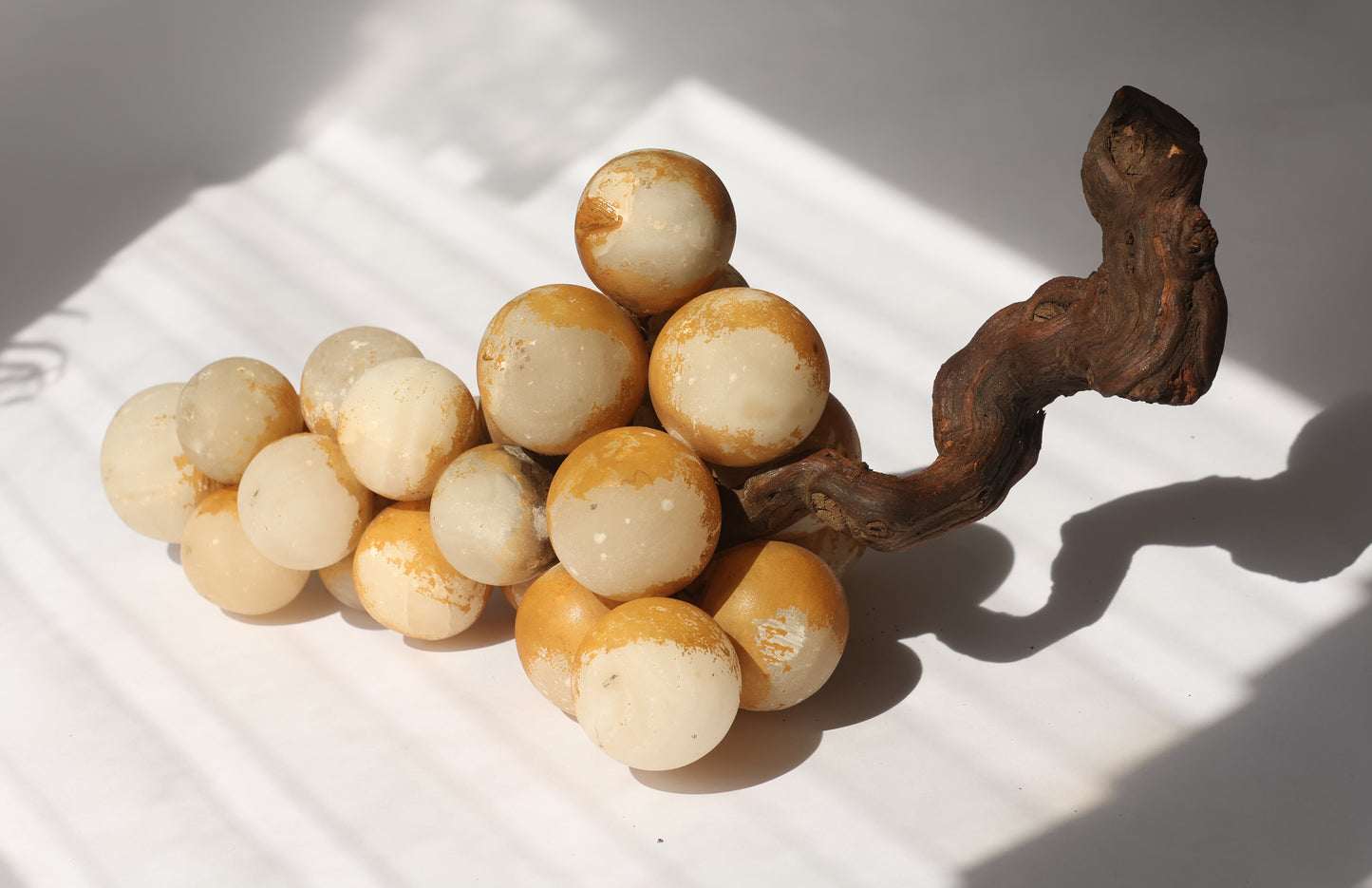 XL Mid Century Italian Alabaster Grapes
