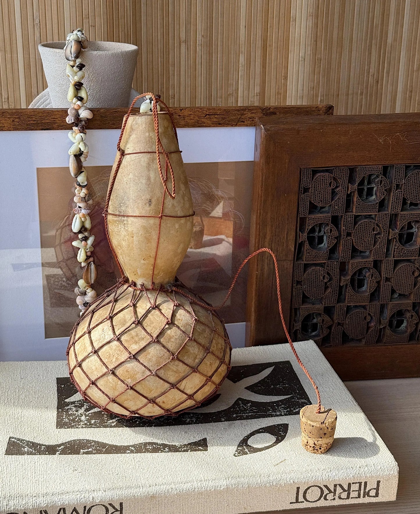 Antique Artifact Gourd Canteen