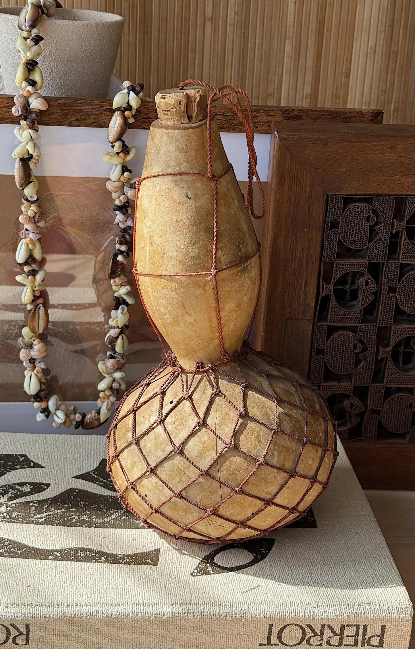 Antique Artifact Gourd Canteen