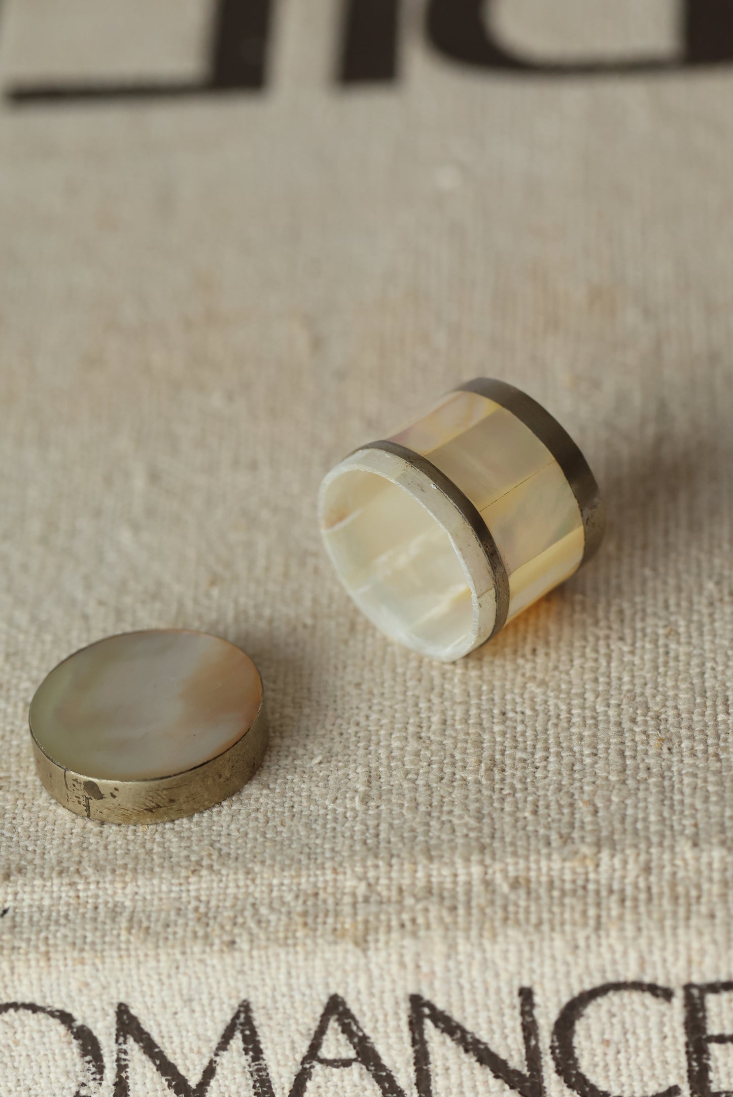 Vintage MOP Pill Box