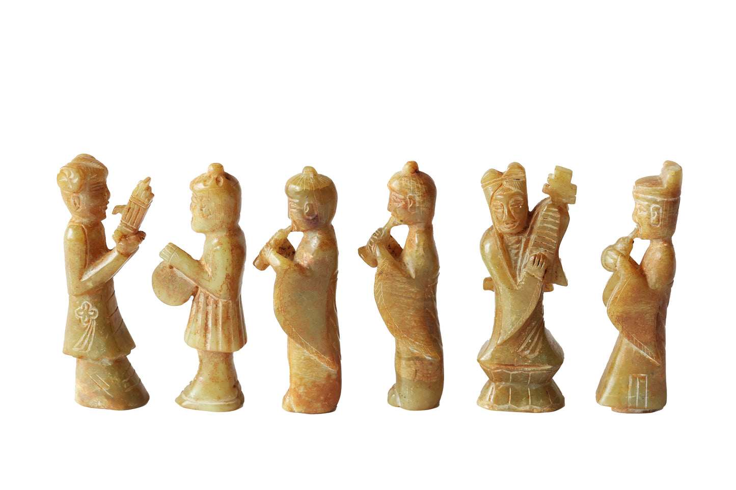 Antique Shoushan Jade Stone Hand Carved