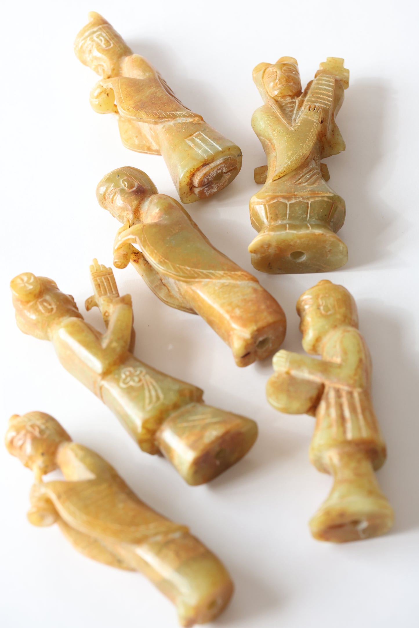 Antique Shoushan Jade Stone Hand Carved