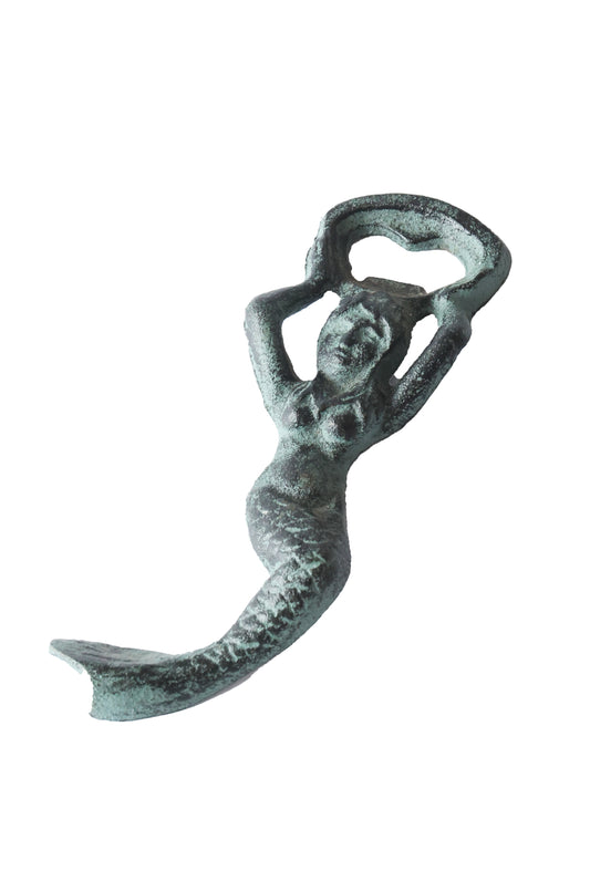 Vintage Cast Iron Mermaid Bottle Opener