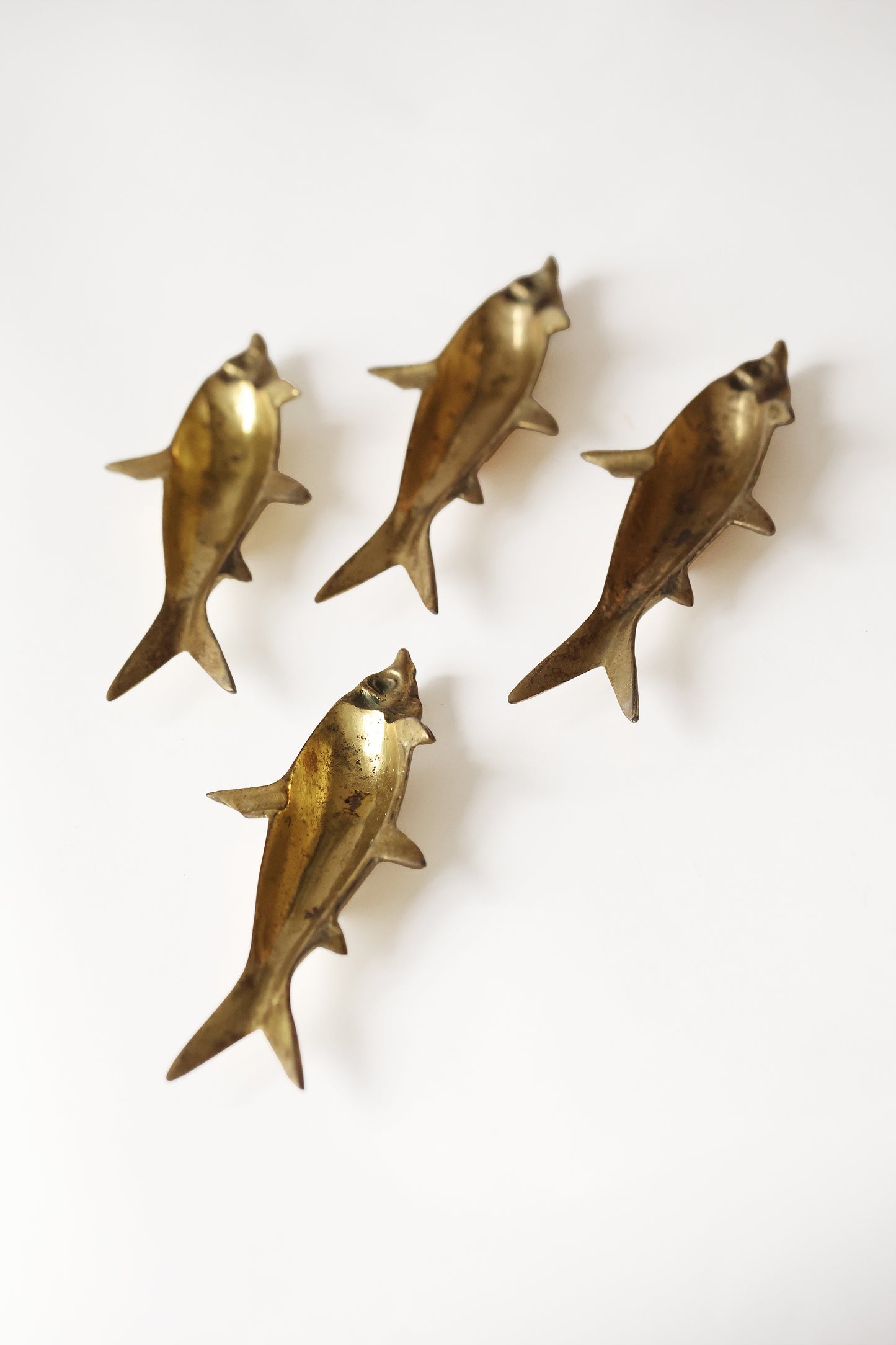 Vintage Brass Fish Ashtray