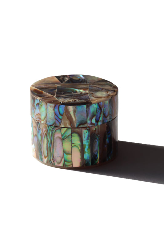 Vintage Abalone Shell Pill Box