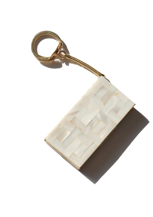 Vintage Mosaic Shell Card Case