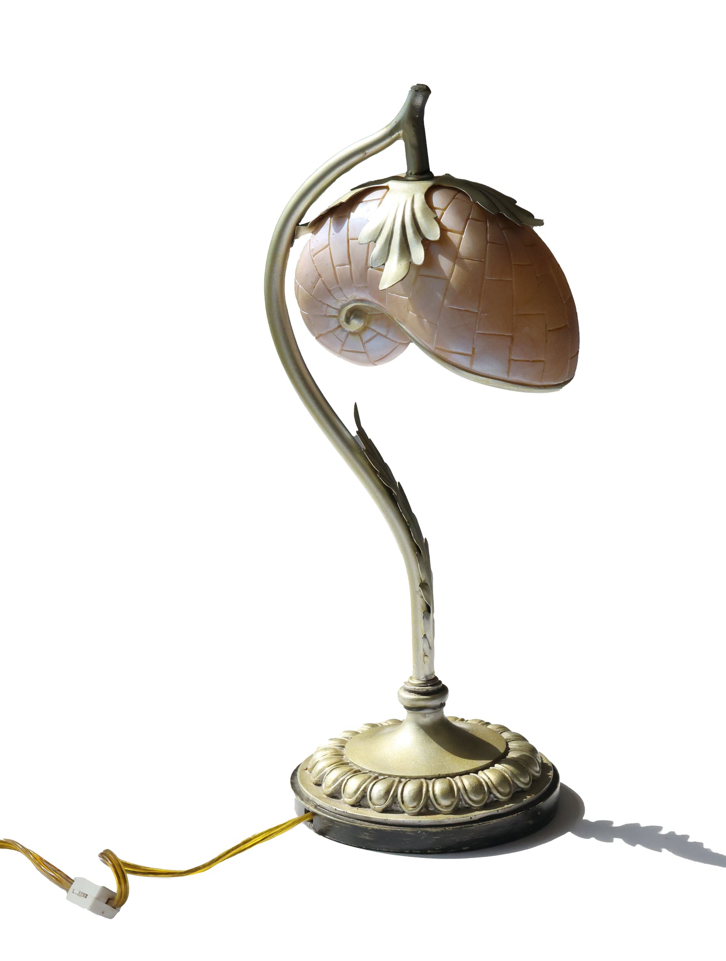Art Nouveau Nautilus Shell Table Lamp