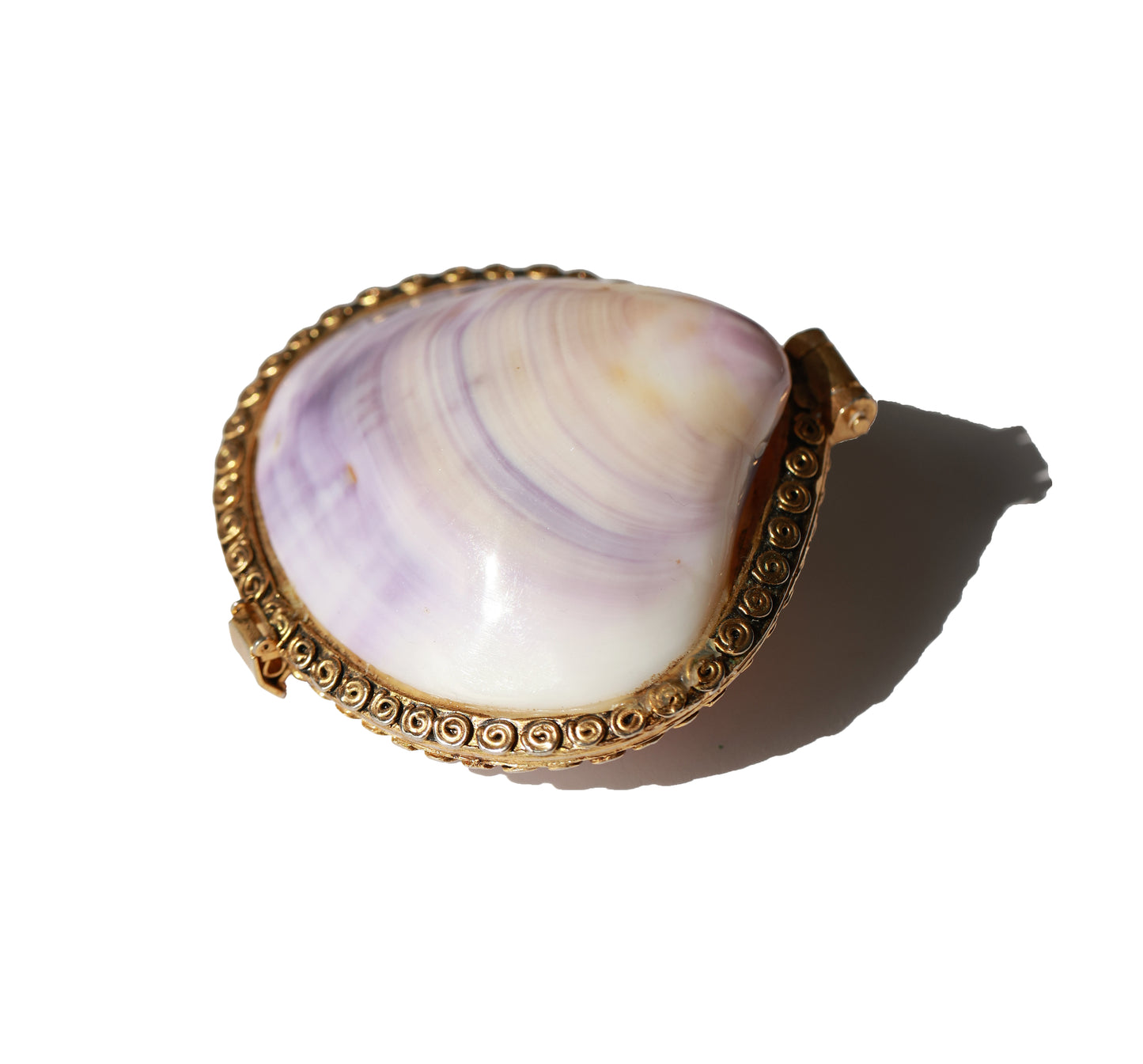 Vintage Clam Shell Stash Box