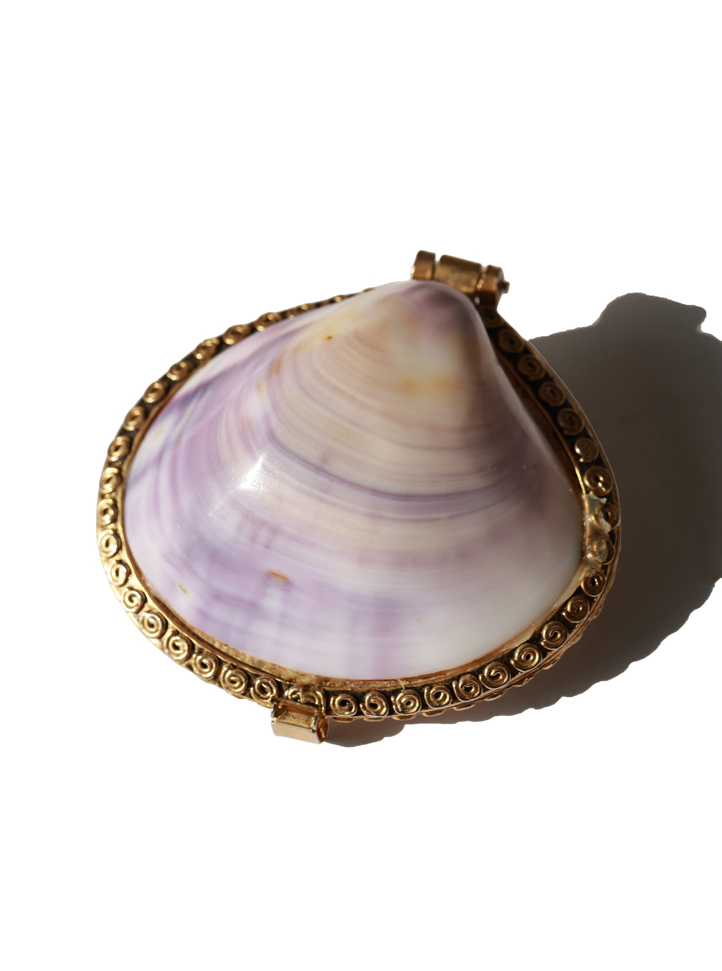 Vintage Clam Shell Stash Box