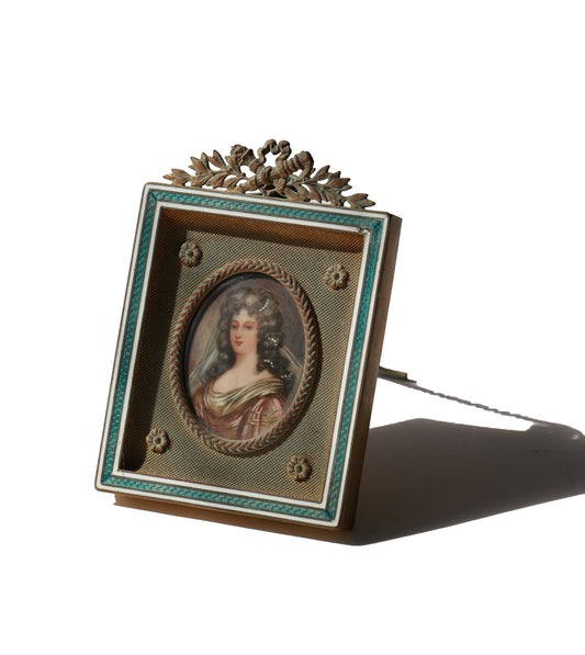 Antique Miniature French Portrait