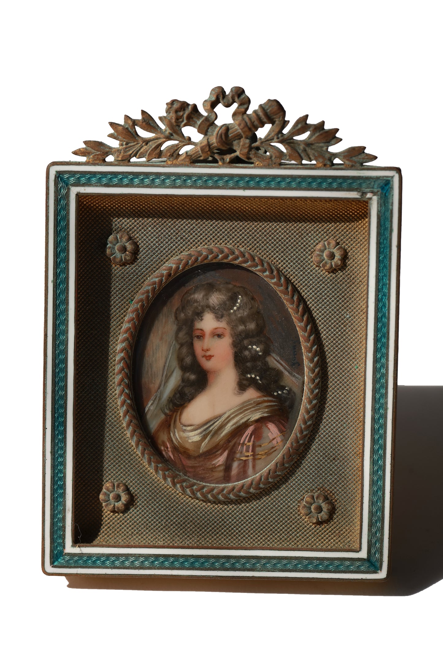 Antique Miniature French Portrait