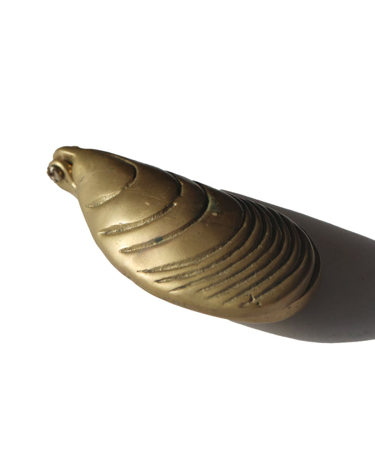 RARE Brass Mussel Hinged Dish