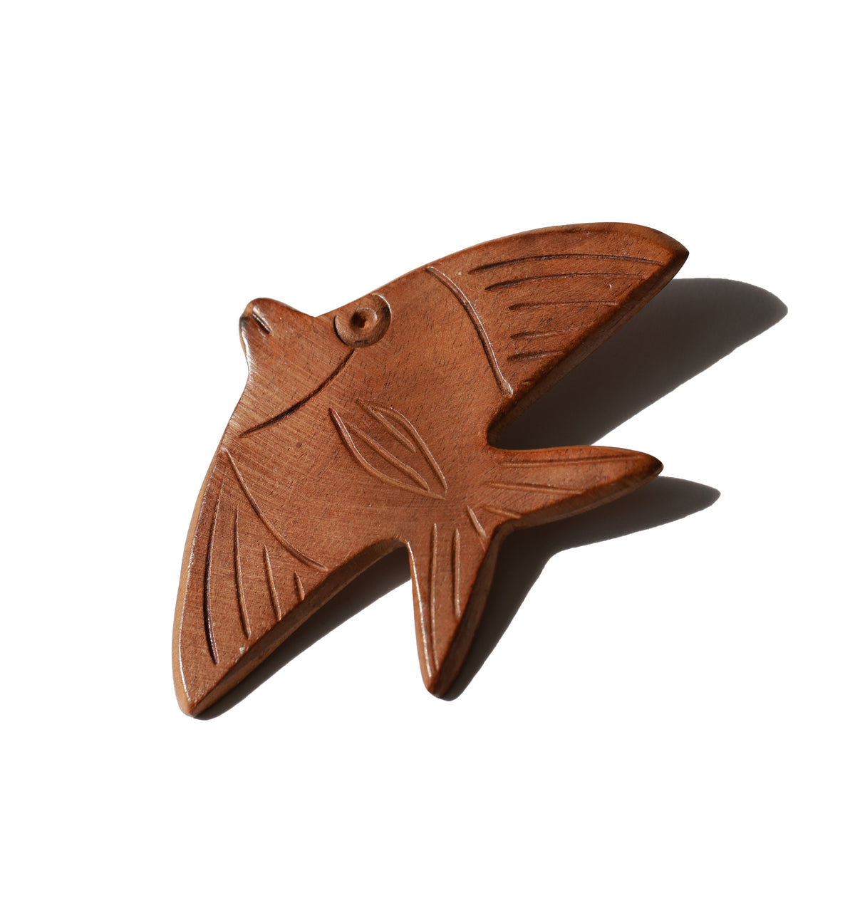 Vintage Mango Wood Fish Brooch