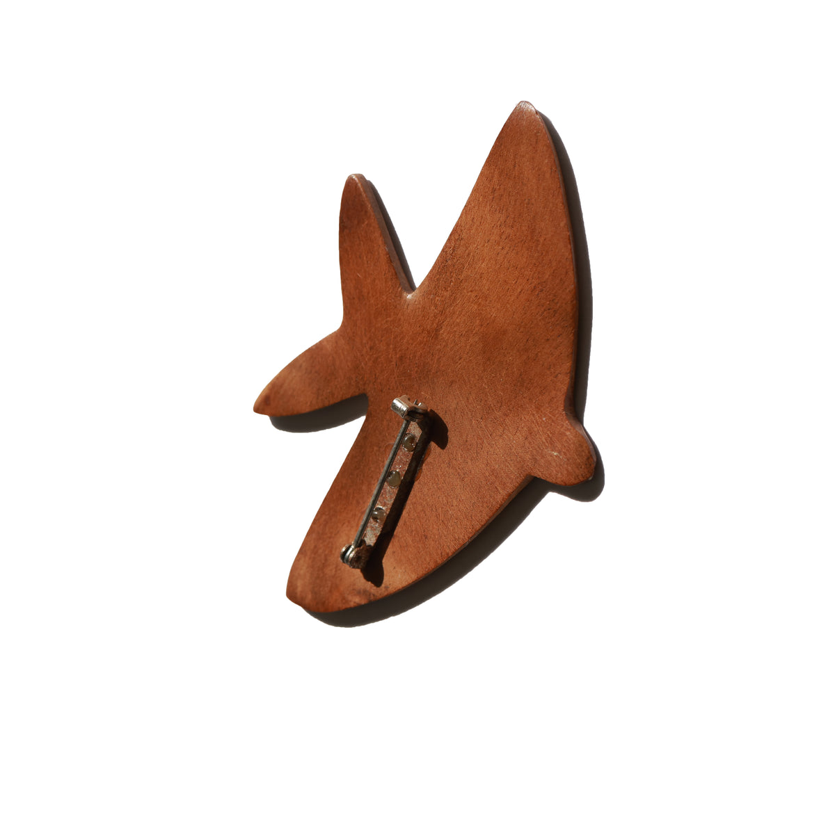 Vintage Mango Wood Fish Brooch