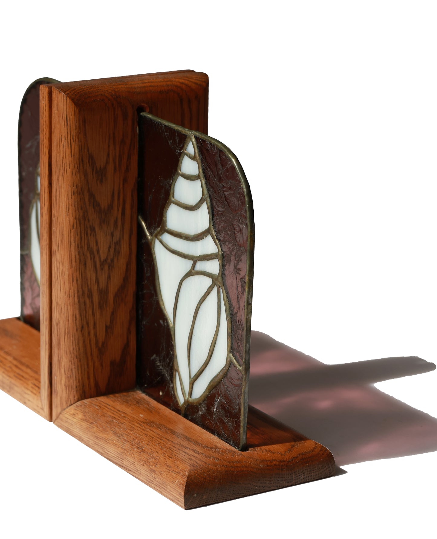 RARE Vintage Stain Glass Bookend