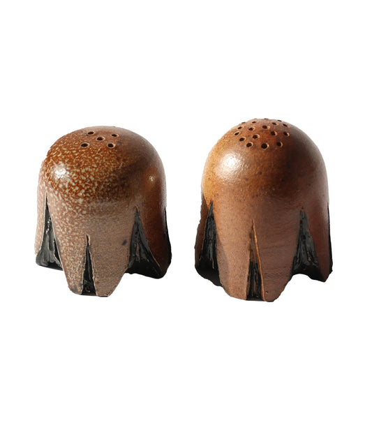 Brutalist Ceramic S&P Shakers
