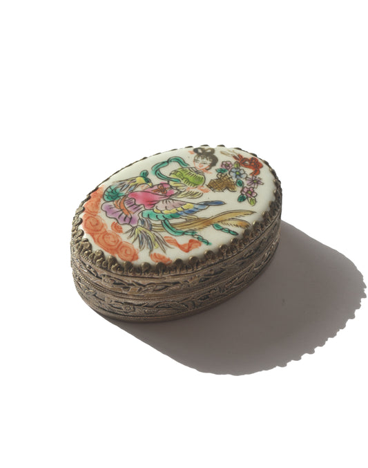 1960s Chinese Porcelain Pill Box
