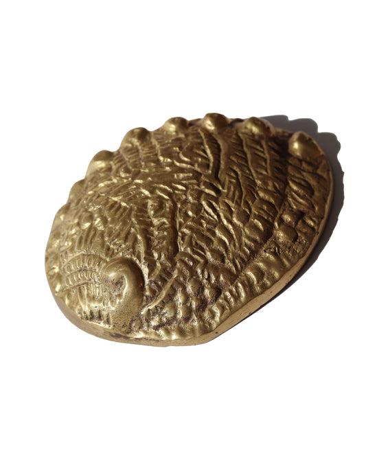 Vintage Brass Abalone Shell