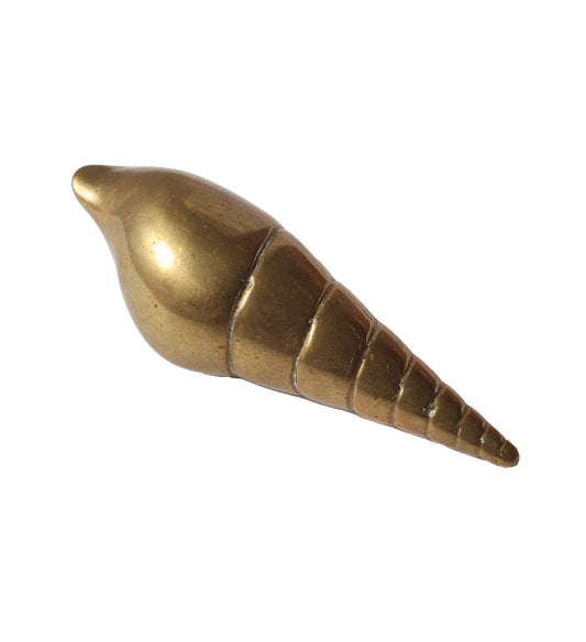 Vintage Brass Spiral Shell
