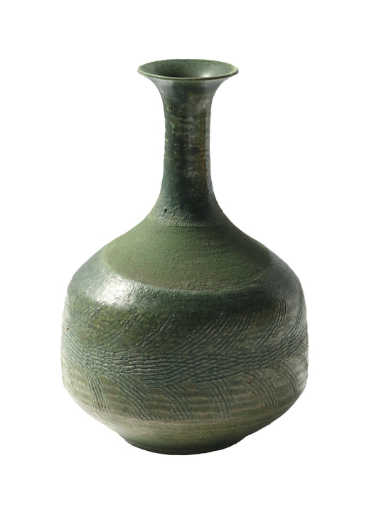 Bottle Neck Studio Pottery Vase, 1987