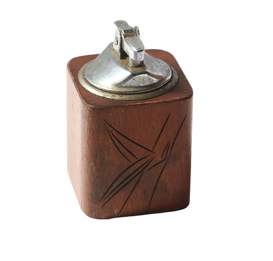 Vintage Koa Wood Table Lighter