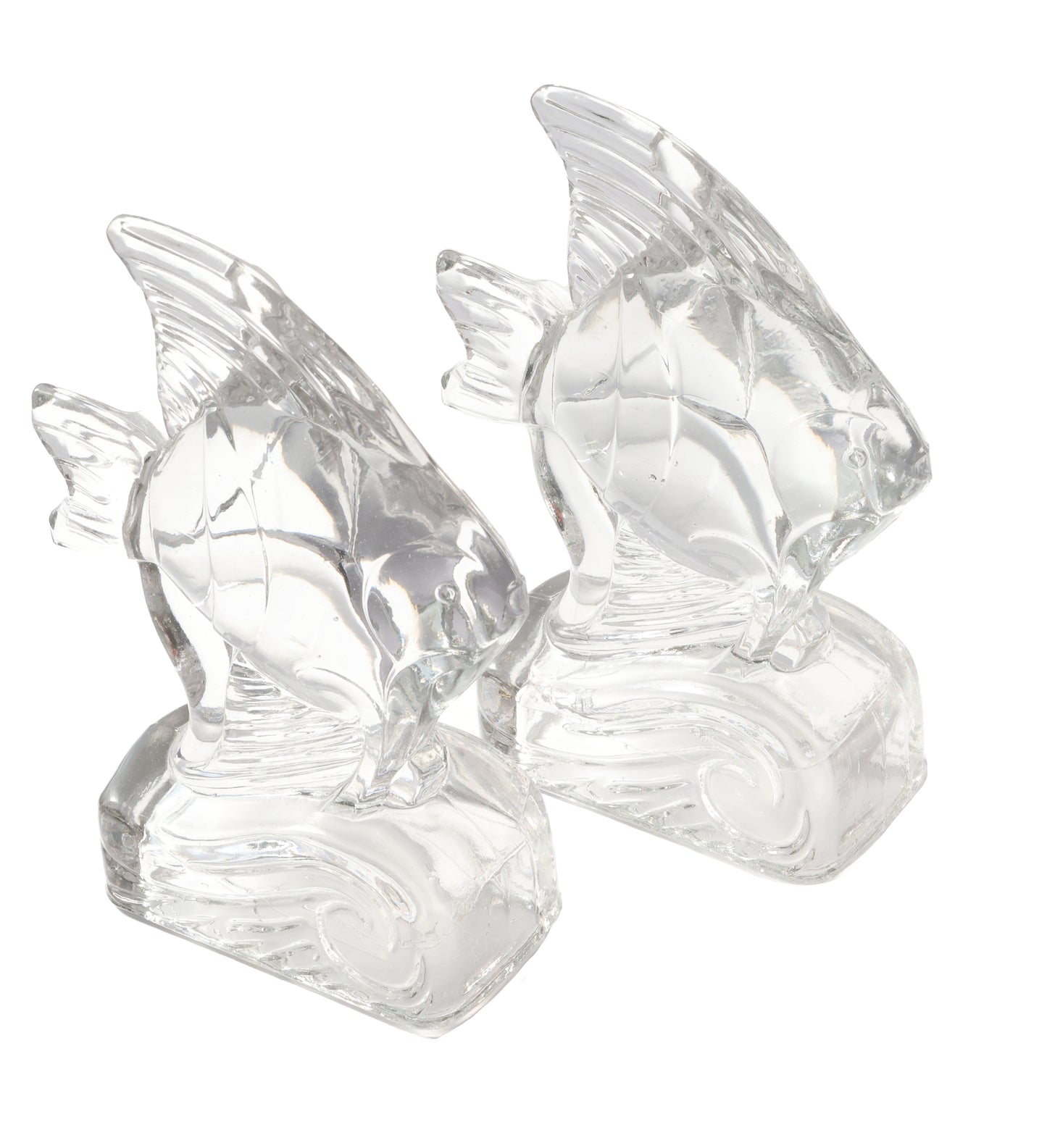 1980s Murano Glass Fish Bookends