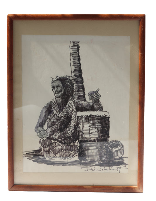 1980s 'Drummer' Original by Dalushka Mugwana
