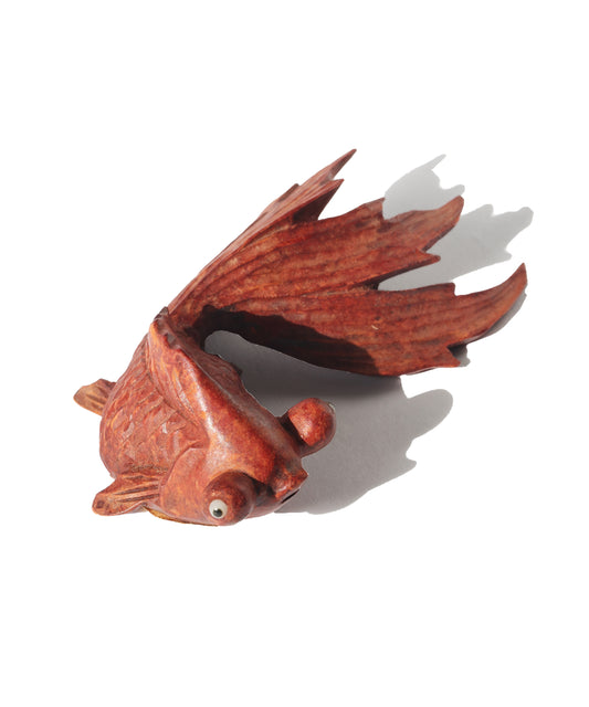 Vintage Wood Gold Fish Specimen