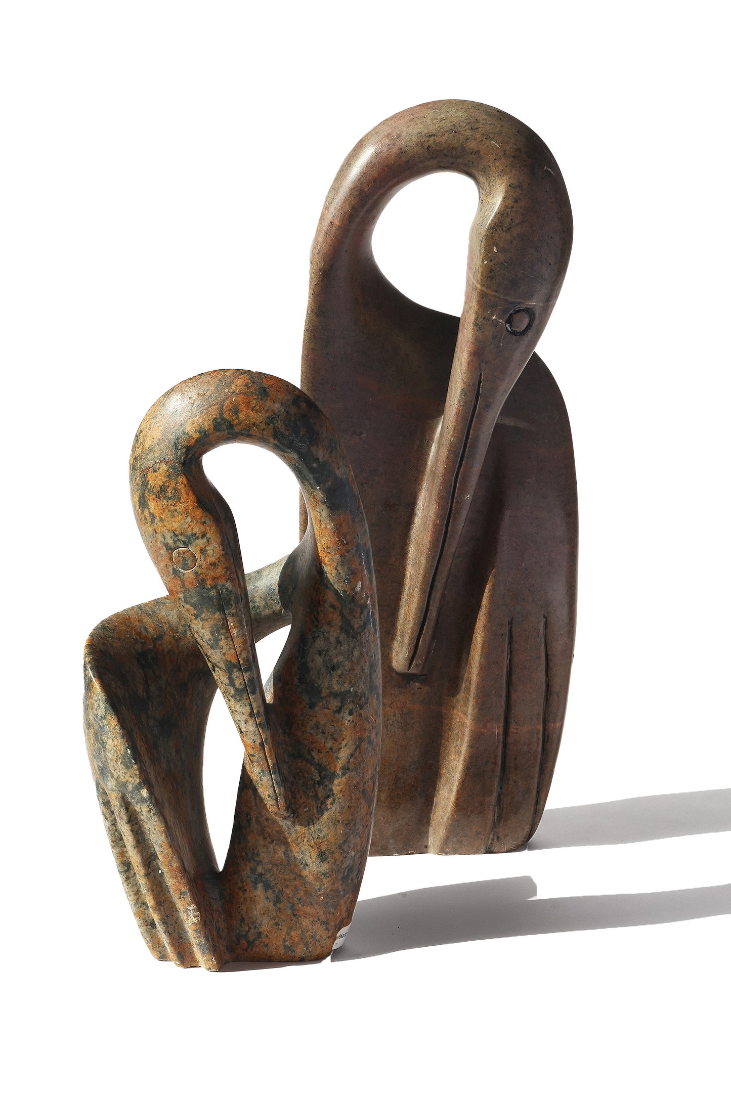 Mid-Century African Crane Stone Sculpture