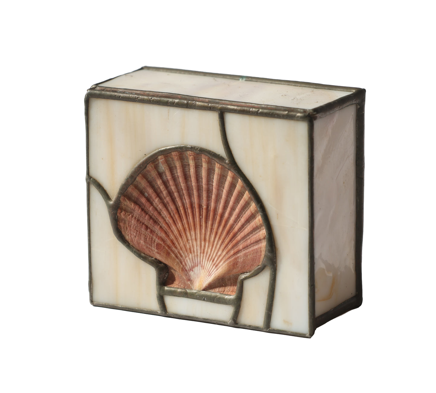 Marble Scallop Glass Box