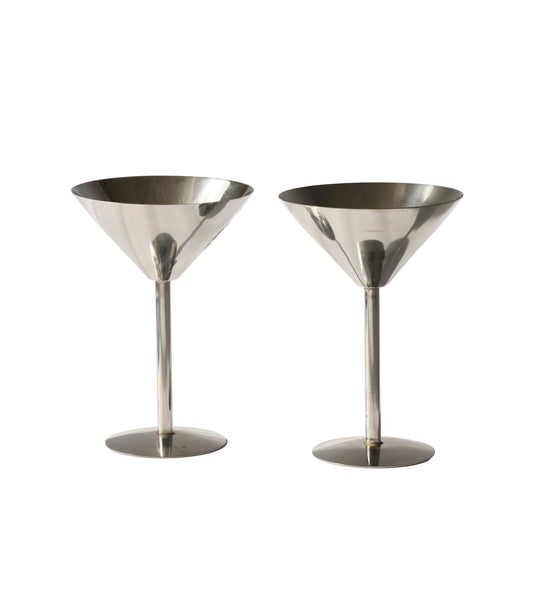 Anthropologie Silver Maritini Glass (2)