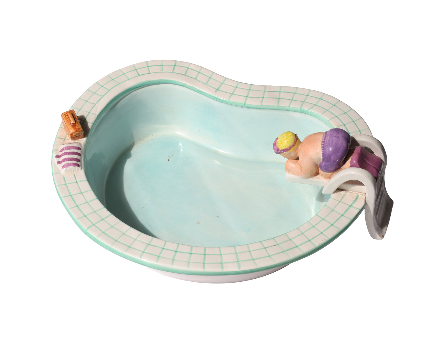 LOTUS 1995 Swimming Pool Party Chip & Dip Dish
