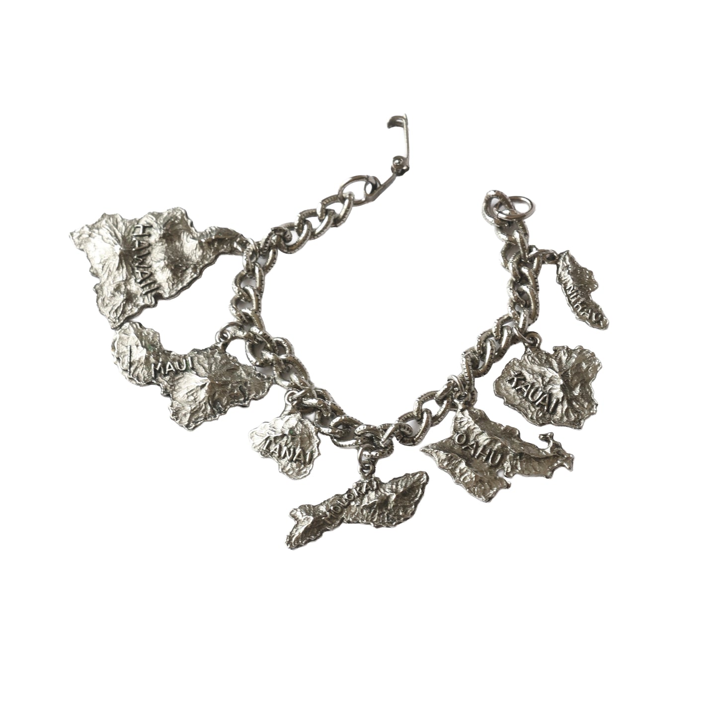 Antique Hawaiian Island Charm Bracelet
