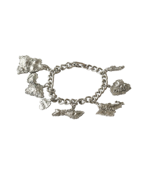 Antique Hawaiian Island Charm Bracelet