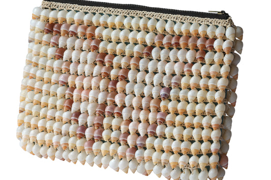 Vintage Crochet Clutch Snail Shell Appliqué